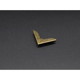 Уголок для альбомов, старая латунь, 24х24х6мм, 1 шт.