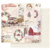 Лист двостороннього скраппаперу з фольгуванням Christmas Joy - Christmas In The Country, Prima