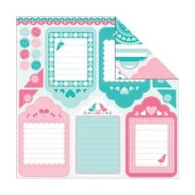 Двусторонняя бумага Chinese Whisper 30х30 см от Kaisercraft