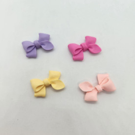 Набор кабошонов Бантики пастельные, 28х19 мм, 4 мм