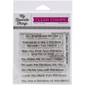 Набір акрилових штампів Rainbow greetings, My Favorite Things