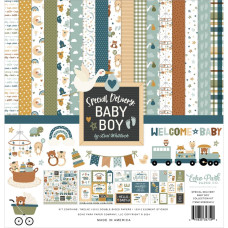 Набор скрапбумаги Special Delivery Baby Boy 30х30 12 листов + наклейки Echo Park