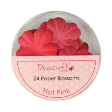 Набір квіточок Hot Pink, Dovecraft, DCBB01, 24 шт