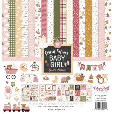 Набор скрапбумаги Special Delivery Baby Girl 30х30 12 листов + наклейки Echo Park