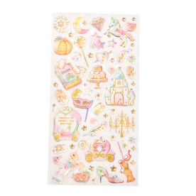 Набор эпоксидных наклеек Принцесса, размер листа 18х9 см