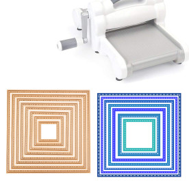 Набір ножів для вирізання Квадрати, 8 шт., 31-120 мм