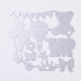 Набор ножей для вырезания, День рождения, Девочка, 125x133x0,9 мм