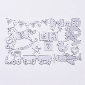 Набор ножей для вырезания, День рождения, Мальчик, 101x162x0,9 мм