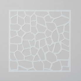 Пластиковий трафарет, Кам'яна кладка, 1 шт, 13x13 см, товщина 0,1 мм