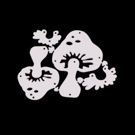 Нож для вырубки, Грибочки, 6x7.8 см