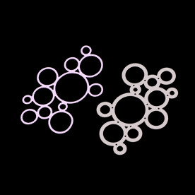 Нож для вырубки, Пузырьки, 6.4х10 см