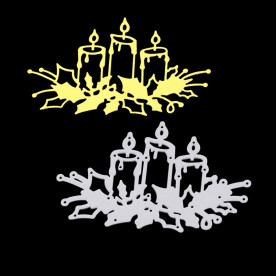 Нож для вырубки, Праздничные свечи, 6.5х10.6 см