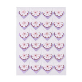 Набір куточків для фотографій, бузкове яблуко, розмір куточка 2 см, 24 шт.