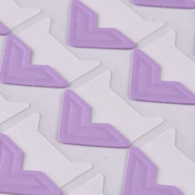 Набір куточків для фотографій, бузковий, розмір куточка 2 см, 24 шт.