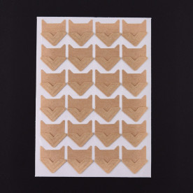 Набір куточків для фотографій, крафт, розмір куточка 2 см, 24 шт