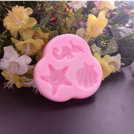 Силіконовий молд Морські жителі, 90 мм