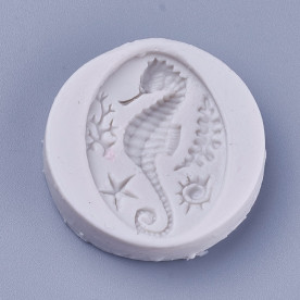 Силиконовый молд Морской конек, 40х8 мм