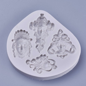 Силиконовый молд, Греческие богини, 92x95x15 мм