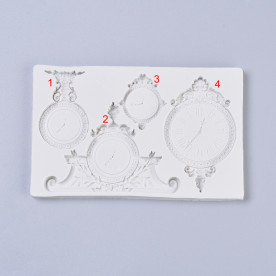 Силіконовий молд Вінтажні годинники, 19х12 см