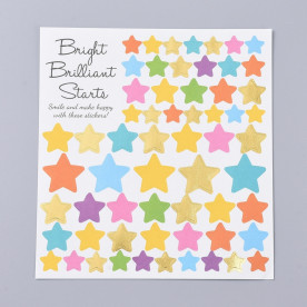 Лист наклеек Звезды, 13.5x12.5 см