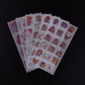 Набір наклейок стікерів Красуні, 16х8 см, 6 аркушів