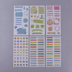 Набір наклейок стікерів Теги для планерів, 16х8 см, 6 аркушів