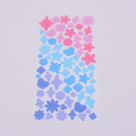 Набор водостойких наклеек Бабочки и фигурки, 16х8 см, 76 шт