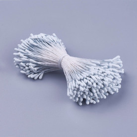 Набір тичинок для квітів, 30 шт, світло-блакитний, 62x2 мм