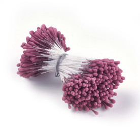 Набір тичинок для квітів, 30 шт, марсала, 62x2 мм