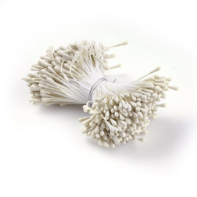 Набір тичинок для квітів, 30 шт, блідо-оливковий, 62x2 мм