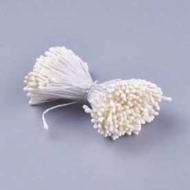 Набор тычинок для цветов, 30 шт, кремовый, 62x2 мм