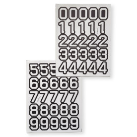 Набор наклеек Цифры, 0-9, пленка 16х21 см