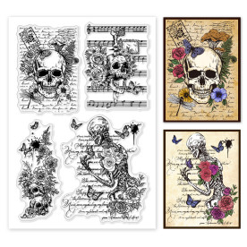 Силіконовий штамп для скрапбукінгу Круговорот життя, 11х16 см