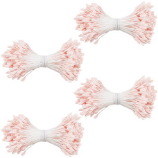 Набір тичинок для квітів, 30 гілочок, рожевий, 60x3х2 мм