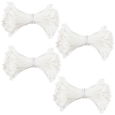 Набір тичинок для квітів, 30 гілочок, білий, 60x3х2 мм