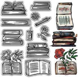 Набір силіконових штампів Книги, 11х16 см