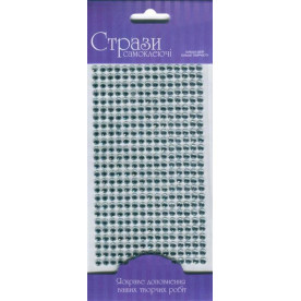 Стрази самоклеючі Срібні 5мм,  ROSA Talent