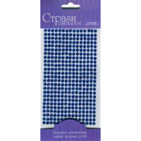 Стразы самоклеющиеся, Синие, 5мм, 375шт, Rosa Talent