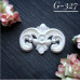 Украшение из гипса, Ажурный вензель 327, 54х36 мм, Decor Kram