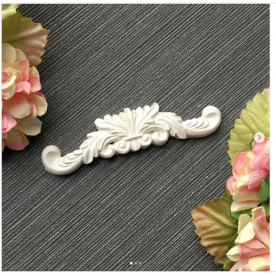 Прикраса з гіпсу, Ажурний вензель 1, 15х65 мм, Decor Kram