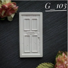 Прикраса з гіпсу, Двері, 70х38 мм, Decor Kram