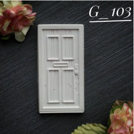Прикраса з гіпсу, Двері, 70х38 мм, Decor Kram