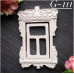 Украшение из гипса, Окно 111, 60х40 мм, Decor Kram