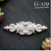 Украшение из гипса, Вензель скважина, 80х25 мм, Decor Kram