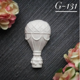 Прикраса з гіпсу, Повітряна куля, 40х22 мм, Decor Kram