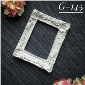 Украшение из гипса, Рамочка 145, 57х45 мм, Decor Kram