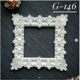 Украшение из гипса, Рамочка 146, 75х75 мм, Decor Kram