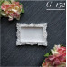 Украшение из гипса, Вензель табличка 152, 45х35 мм, Decor Kram