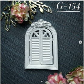 Украшение из гипса, Окно 154, 70х46 мм, Decor Kram