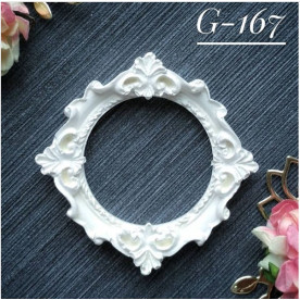 Украшение из гипса, Рамка 167, 60х60 мм, Decor Kram